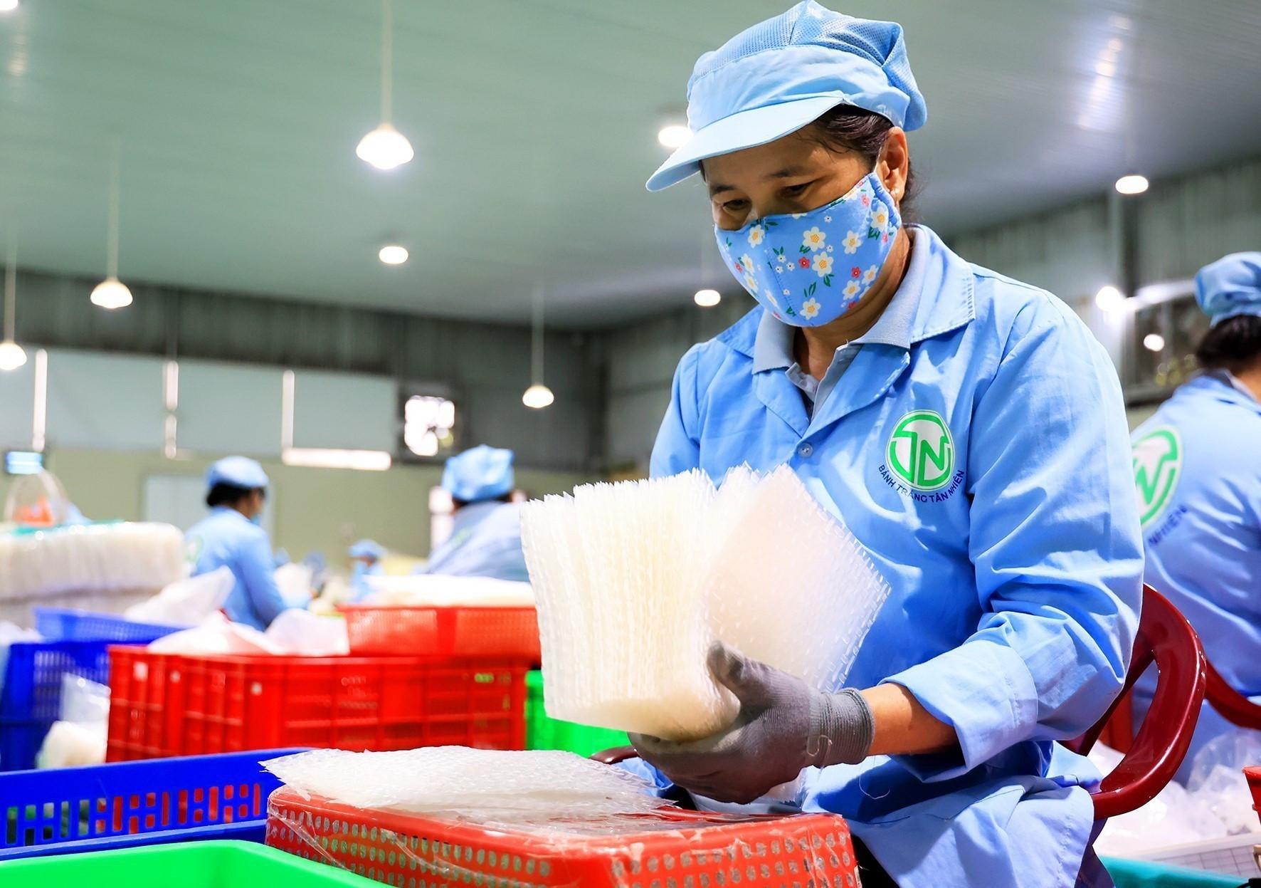 Công nhân làm việc tại một xưởng sản xuất. (Nguồn: TTXVN) cong-nhan-xuong-san-xuat-1.jpg